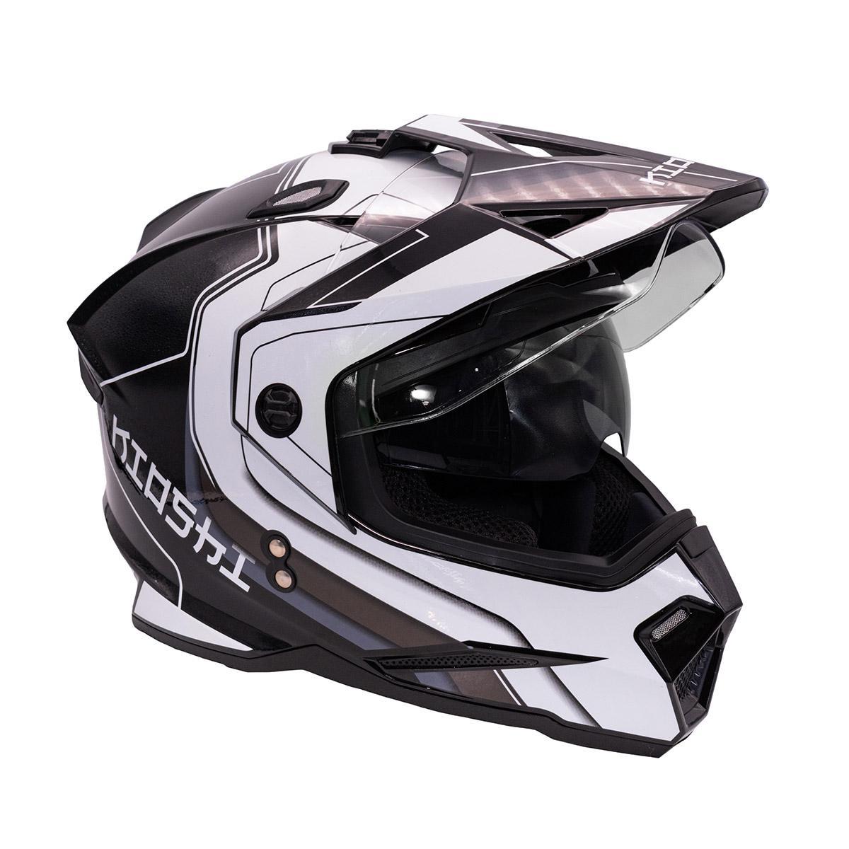 Шлем KIOSHI Fighter 802 мотард BLACK/WHITE