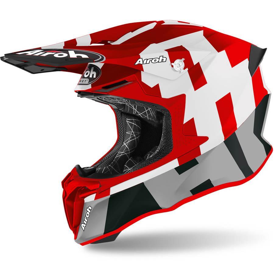 Шлем кросс AIROH Twist 2.0 Frame Red Matt