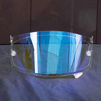 Визор для мотошлема дорожного SHOCK PHANTOM радужный синий